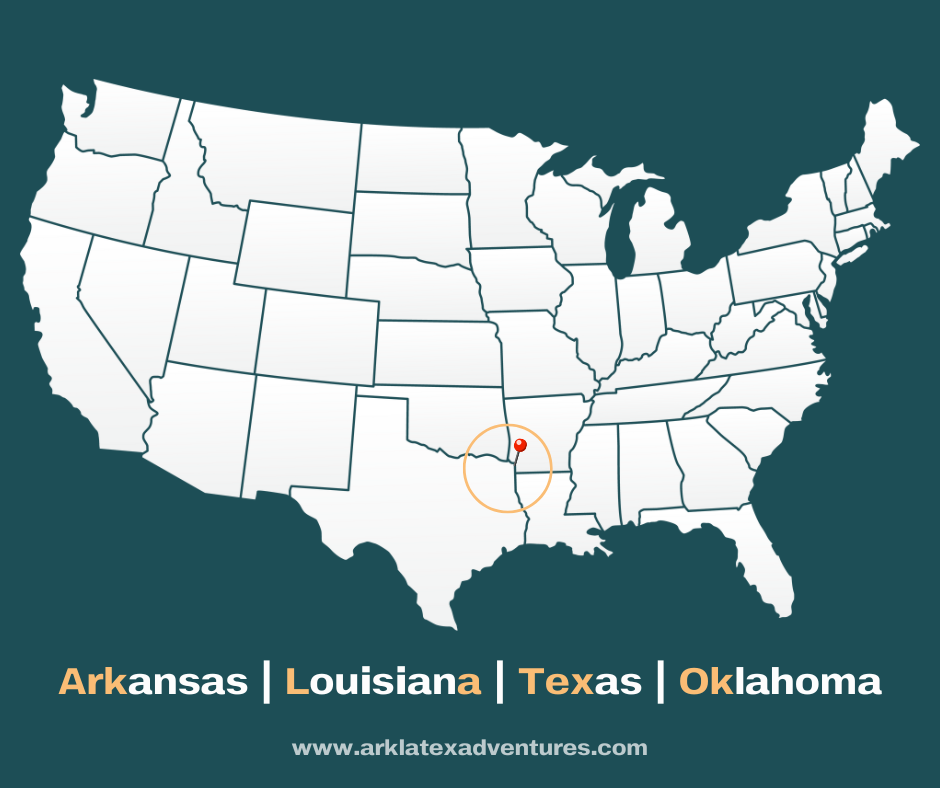 Arkansas Louisiana Texas Oklahoma Explanation Map 